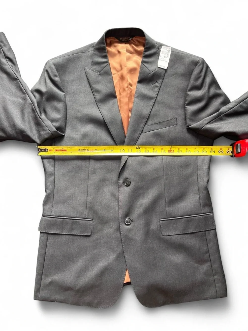 NWT JoS.A Bank Men’s Formal Charcoal Suit Jacket Size 42 Reg Vintage Luxury